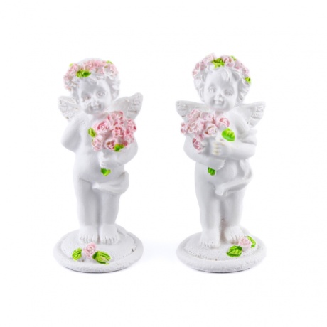 Ingel roosipärjaga 6,5cm / 2tk erinevad