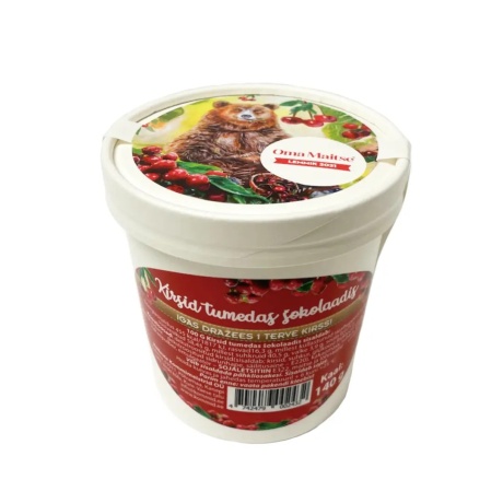 KIRSID TUMEDAS ŠOKOLAADIS vegan