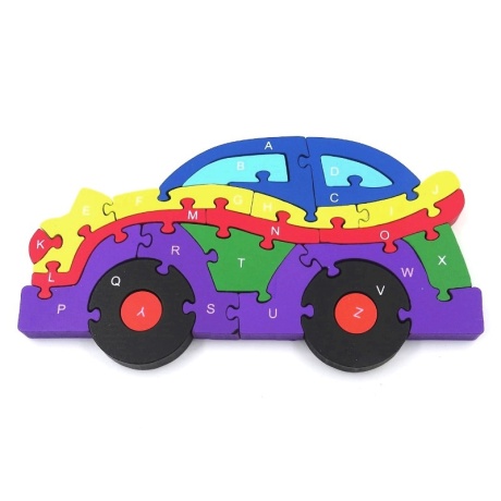 Pusle puidust klotsidest Auto 