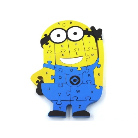 Pusle puidust klotsidest Minion 