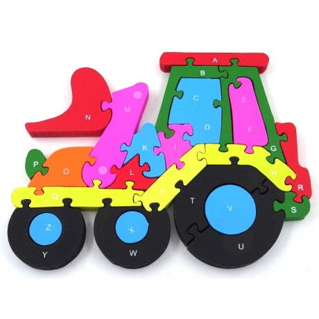 Pusle puidust klotsidest Traktor 