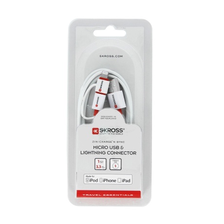 SKROSS 2in1 micro USB iPhone, iPad, iPod